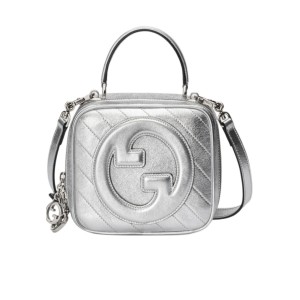 GUCCI Blondie Top Handle Bag, Silver Hardware