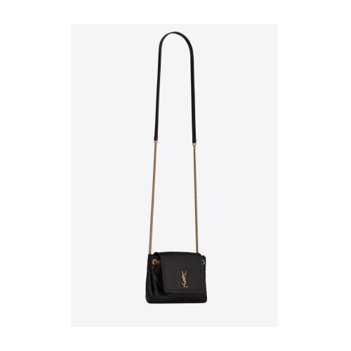 SAINT LAURENT Nolita Mini Shoulder Bag, Gold Hardware